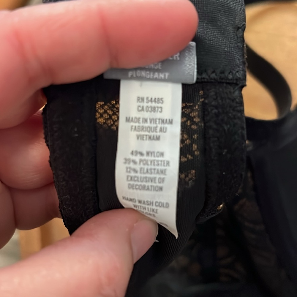 AERI BLACK LACE PUSH UP BRA 36C - Picture 12 of 16